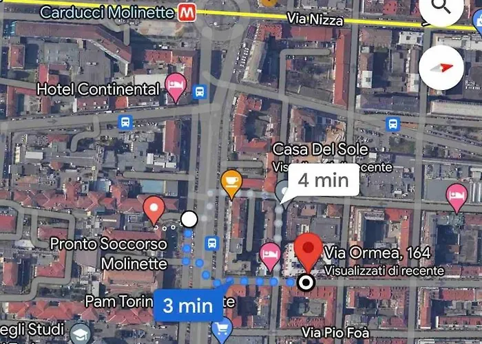 Appartement Casa Eden, Molinette Metro Turijn